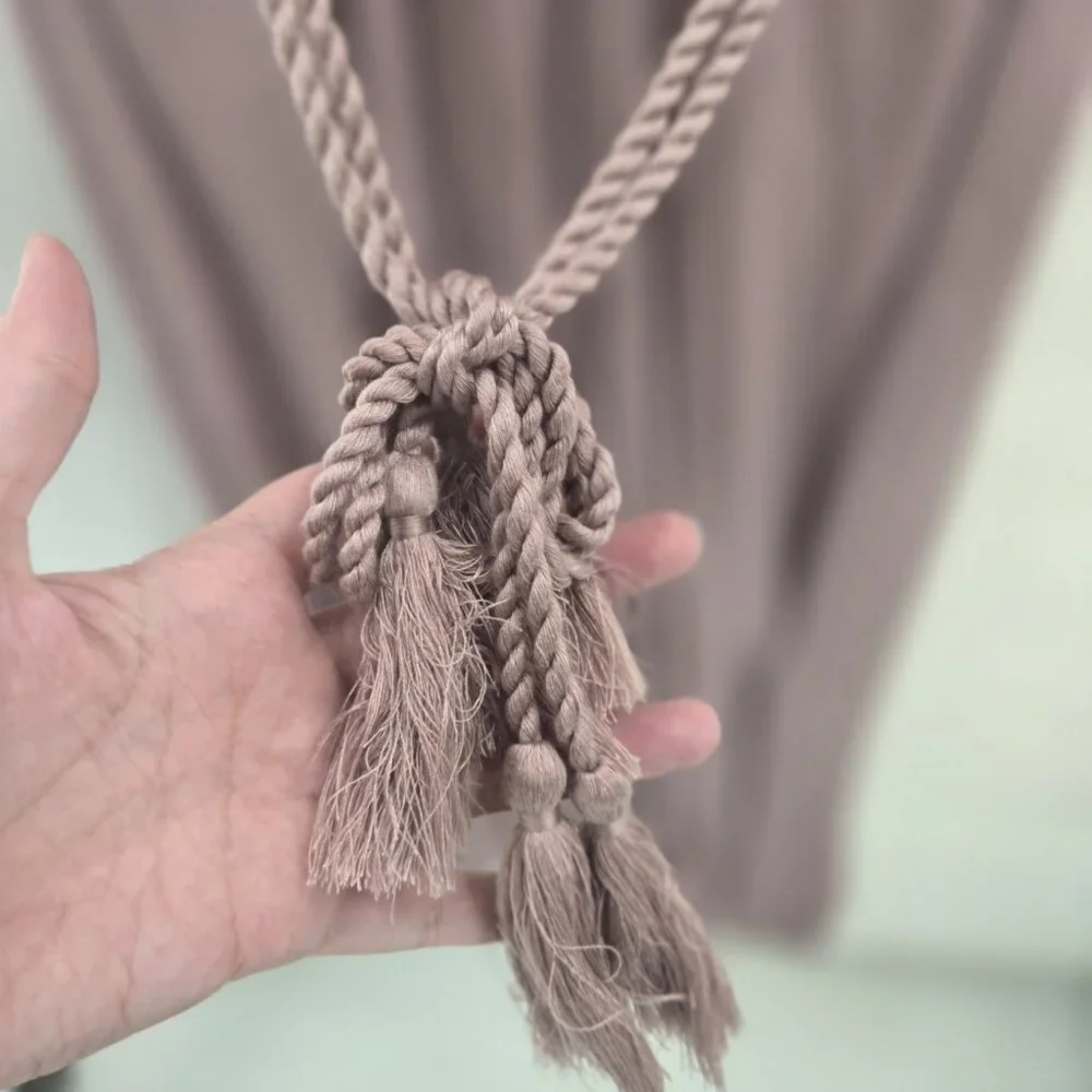 Baltic Born Light Purple Mauve Jennifer Deep V-Neck Tassel Belt Maxi Dress XXXL - Picture 6 of 14